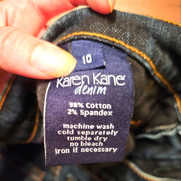 KAREN KANE DENIM bootcut jeans. Size 10/32inseam. EXCELLENT CONDITION! - Picture 5 of 7